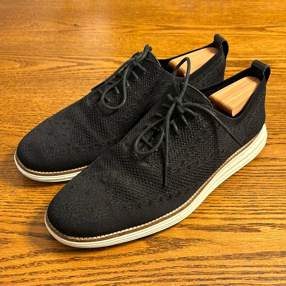 Cole Haan Grand OS Black and White Dress Shoe